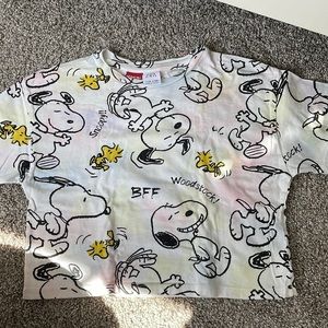 Zara Snoopy Crop Top